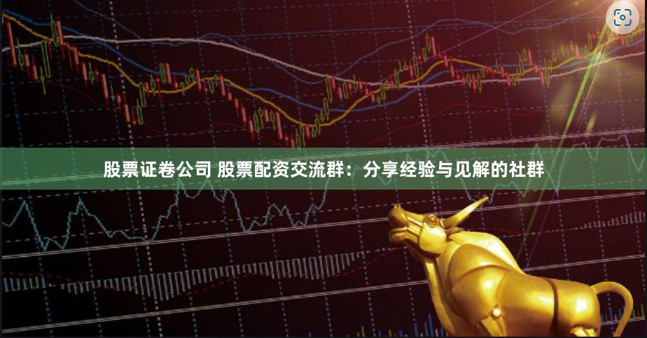 股票证卷公司 股票配资交流群：分享经验与见解的社群